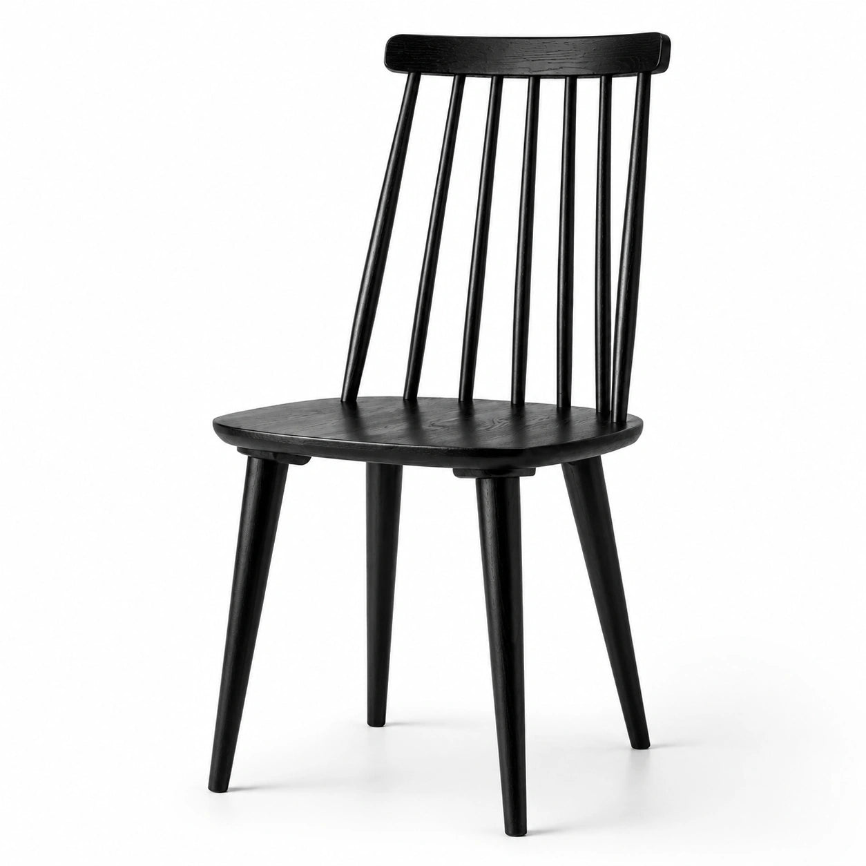 Silla de comedor de madera negra